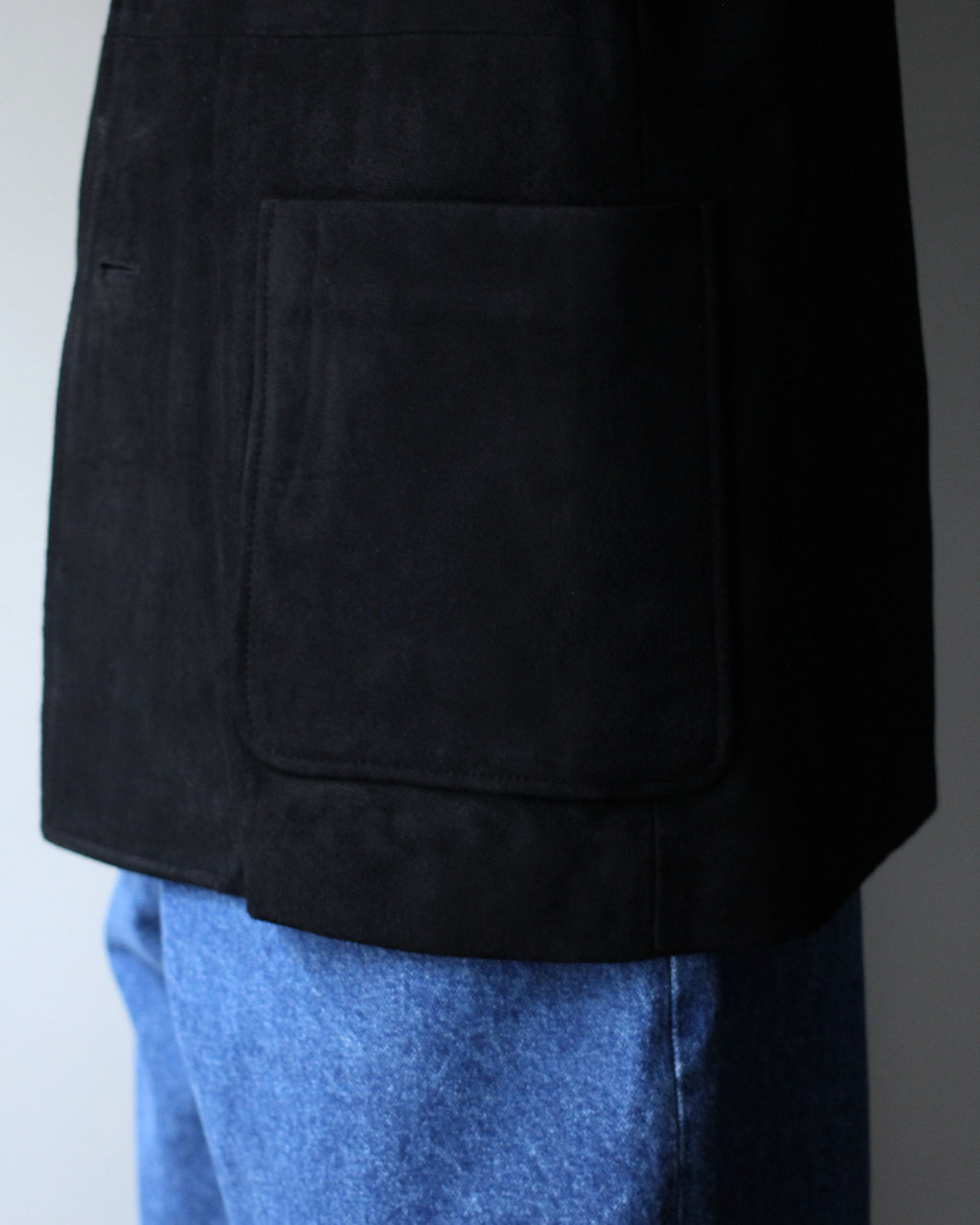 ssstein/GOAT SUEDE BLAZER "BLACK"