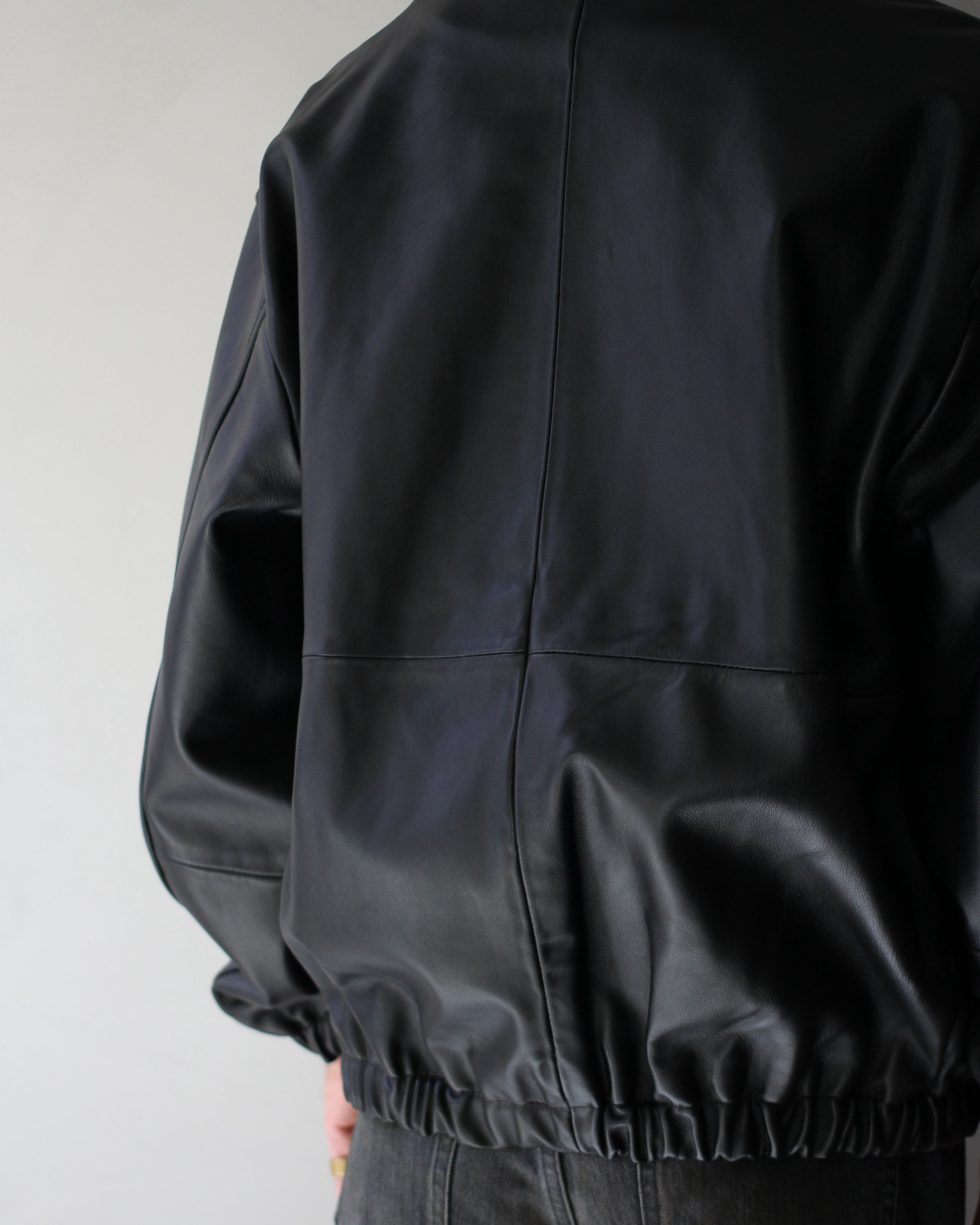 ssstein/SHEEP LEATHER FLIGHT JACKET 