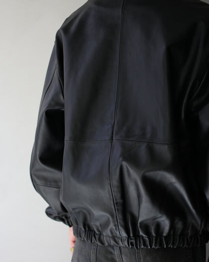 ssstein/SHEEP LEATHER FLIGHT JACKET "DARK BROWN"