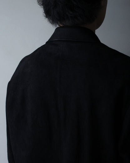 ssstein/GOAT SUEDE BLAZER "BLACK"