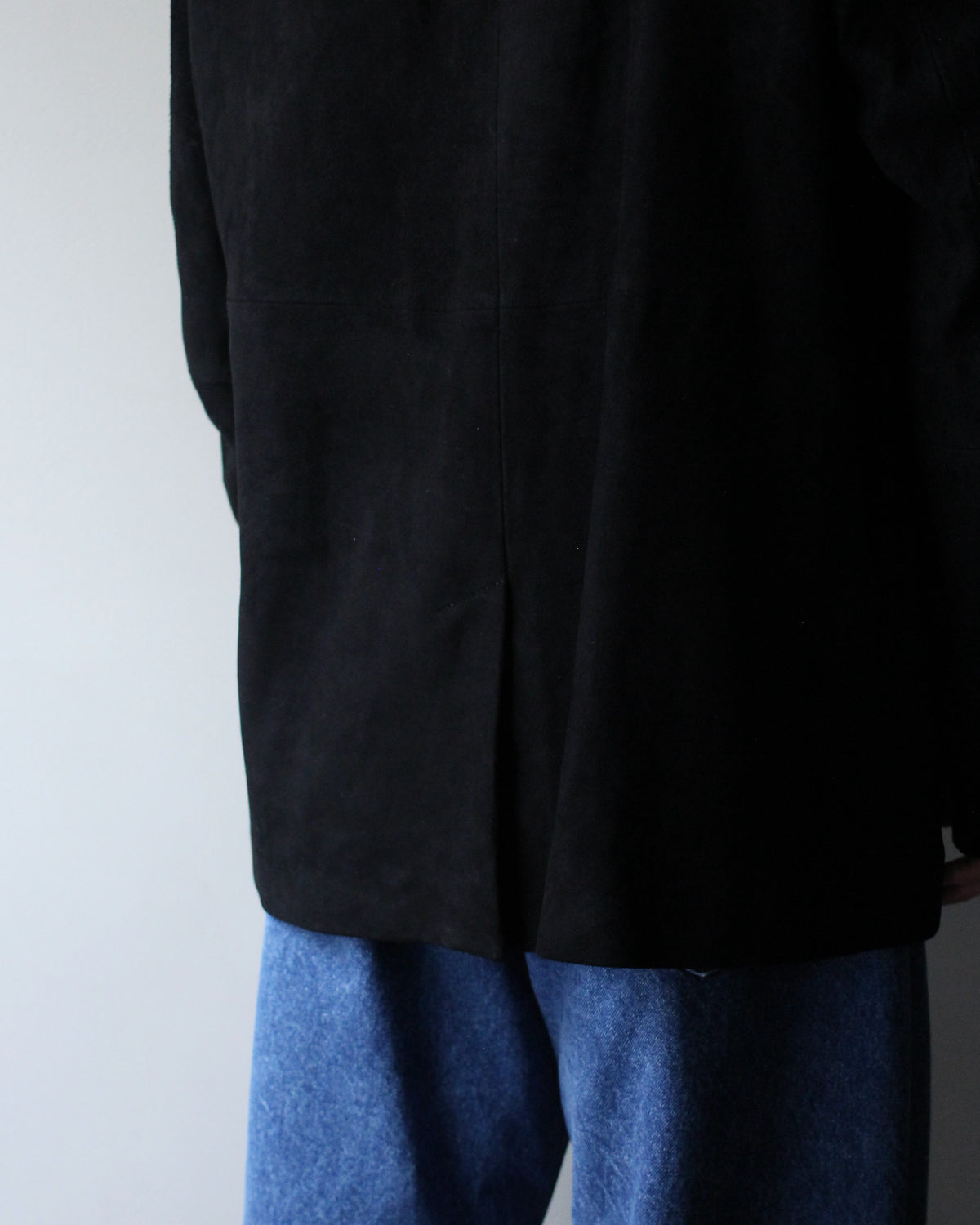ssstein/GOAT SUEDE BLAZER "BLACK"