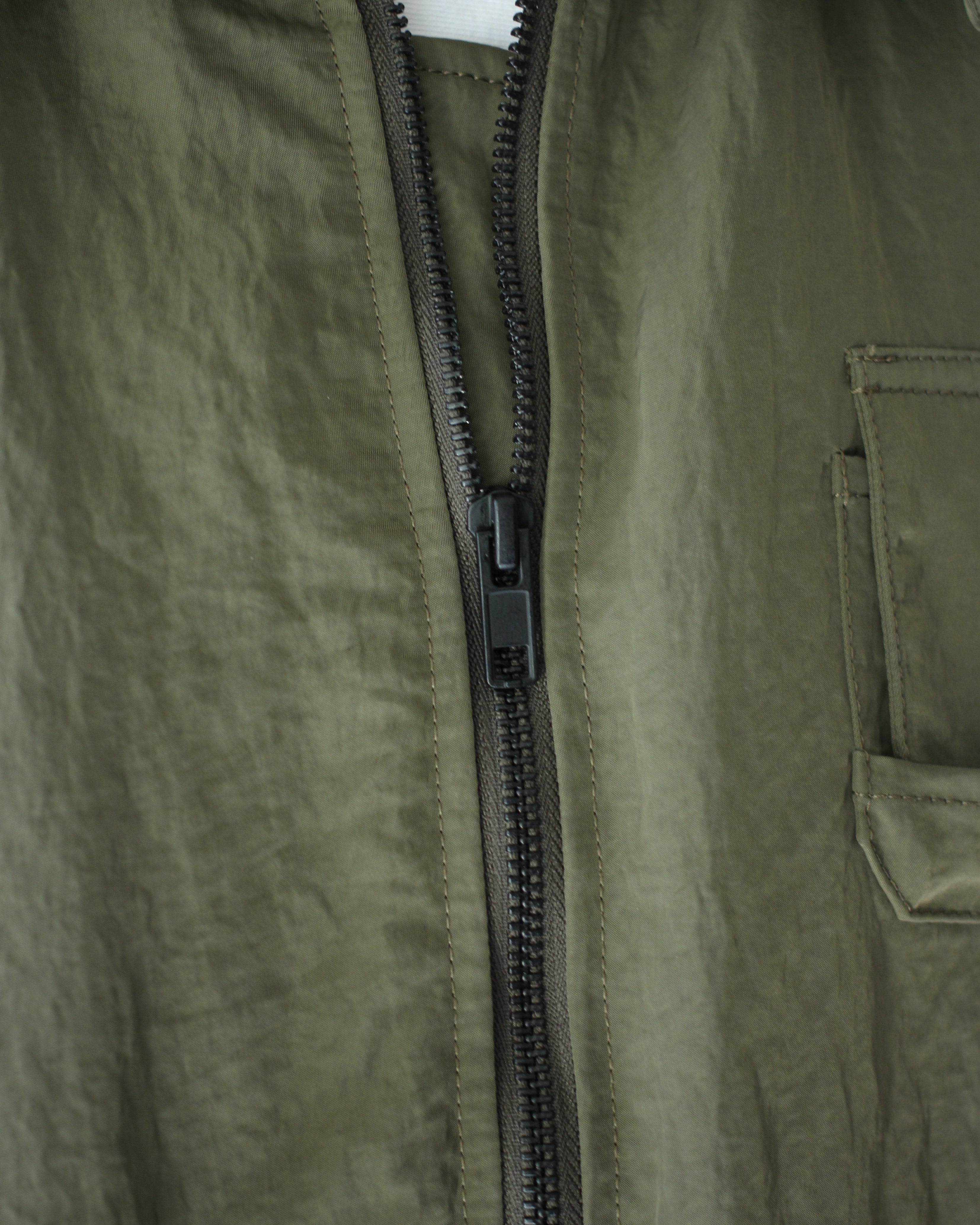 ssstein/BIO WASHED NYLON OVERSIZED FIGHT JACKET 