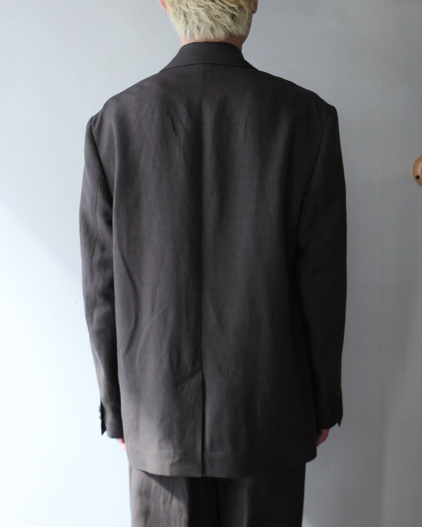 ssstein/VIS/LI/RA TWILL SINGLE BREASTED BLAZER "KHAKI BROWN"