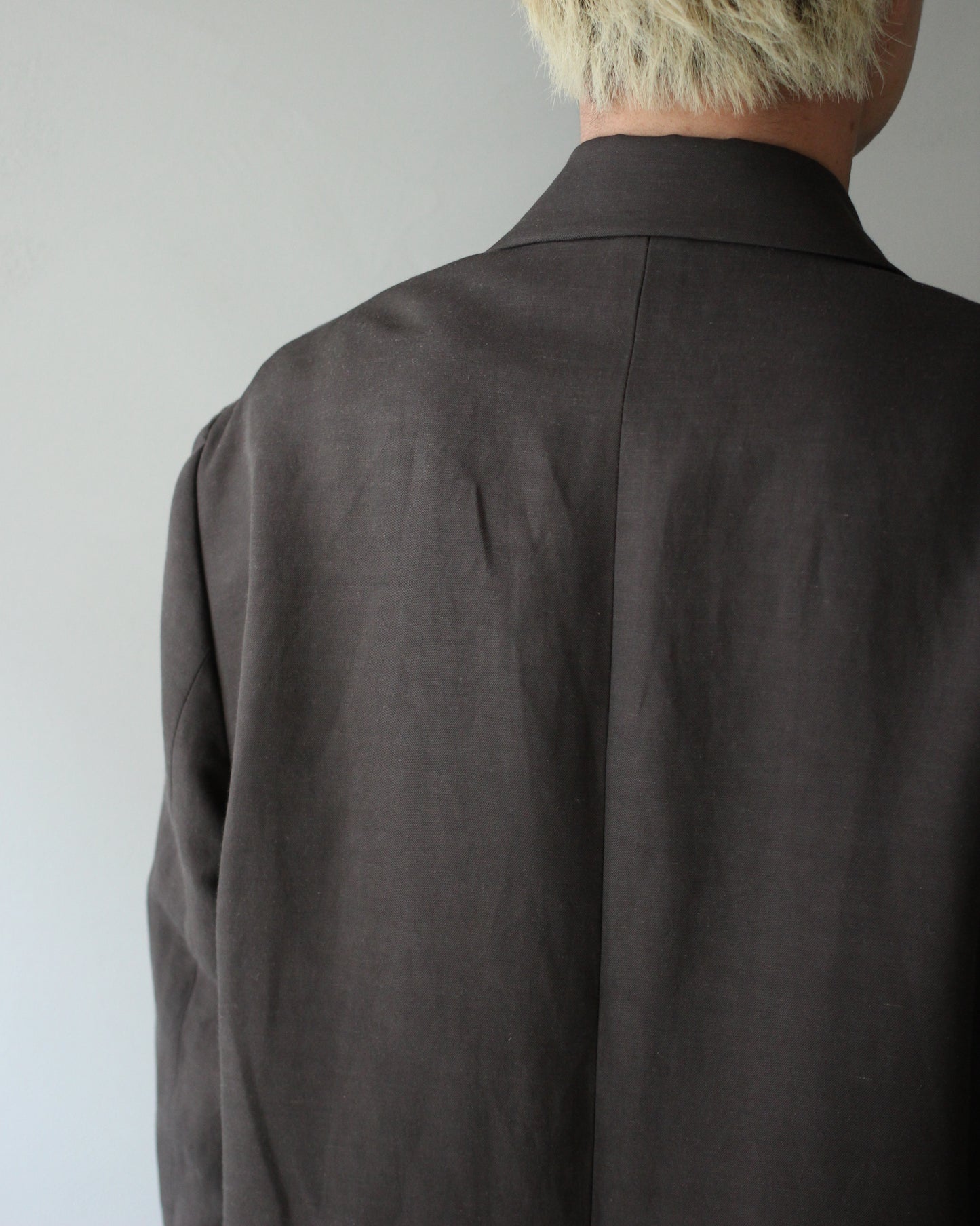 ssstein/VIS/LI/RA TWILL SINGLE BREASTED BLAZER "KHAKI BROWN"