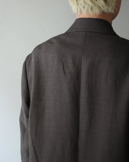 ssstein/VIS/LI/RA TWILL SINGLE BREASTED BLAZER "KHAKI BROWN"