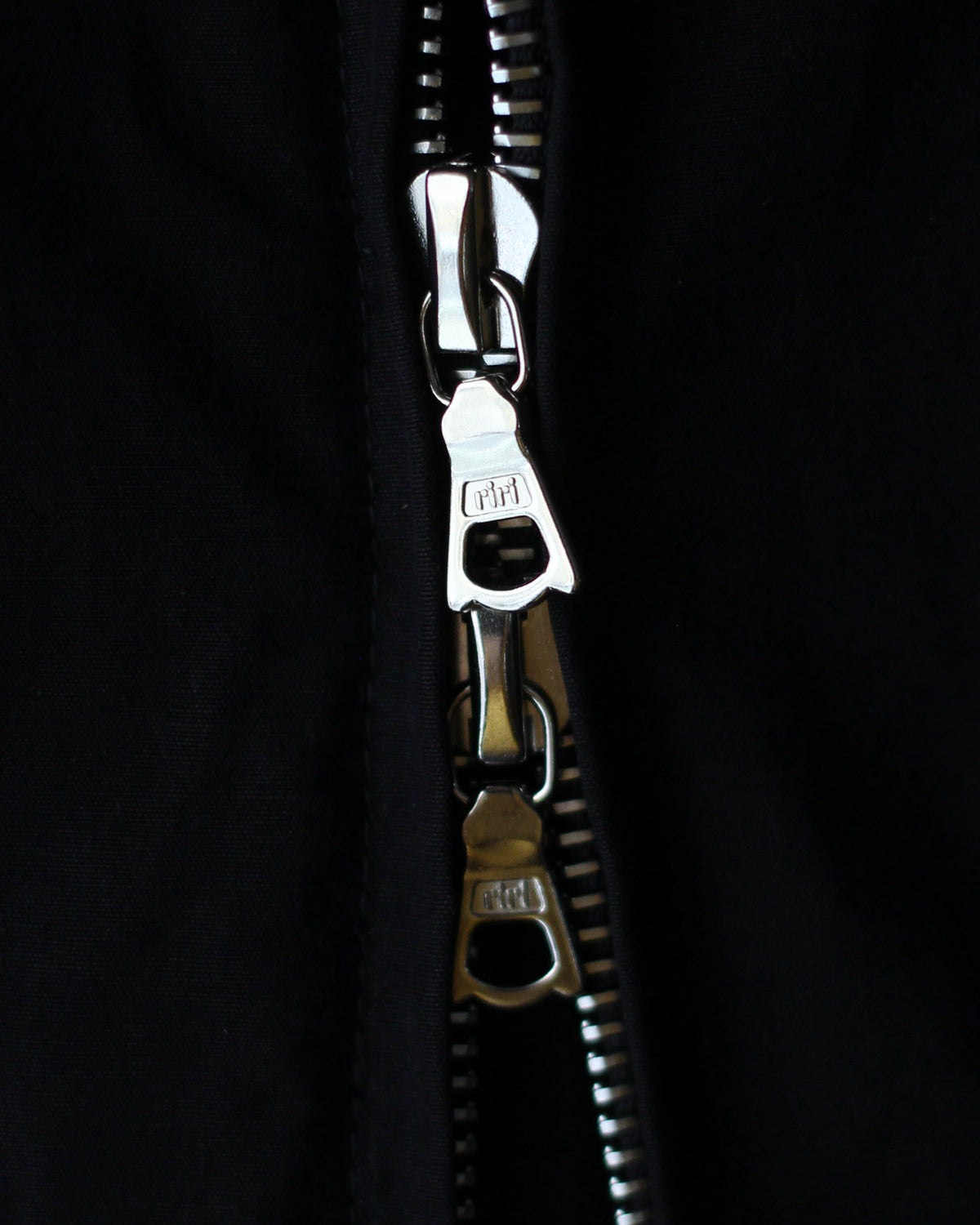 ssstein/DETATCHABLE COLLAR RESIN-FINISH COTTON JACKET  "BLACK"