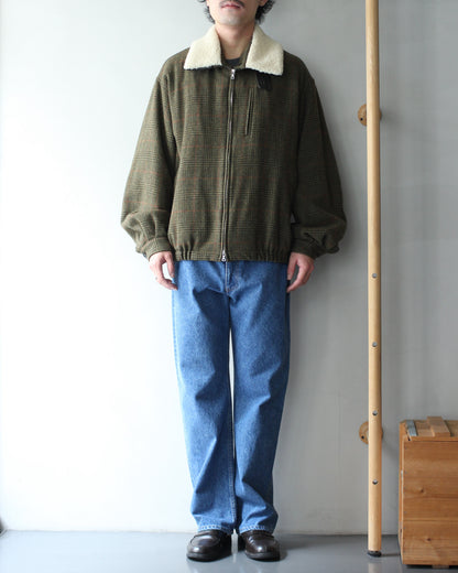 ssstein/DETATCHABLE COLLAR BRITISH TWEED JACKET  "TWEED CHECK"