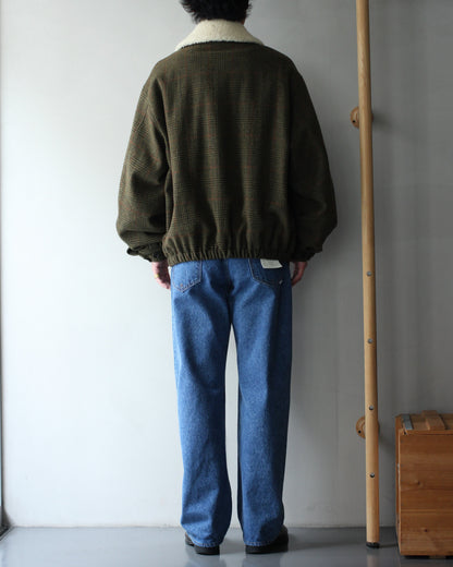 ssstein/DETATCHABLE COLLAR BRITISH TWEED JACKET  "TWEED CHECK"