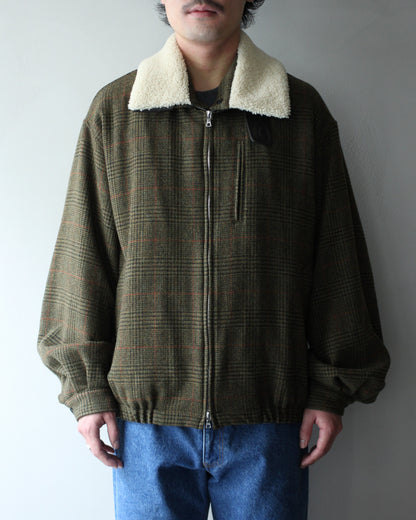 ssstein/DETATCHABLE COLLAR BRITISH TWEED JACKET  "TWEED CHECK"