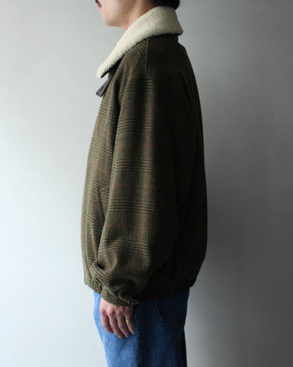 ssstein/DETATCHABLE COLLAR BRITISH TWEED JACKET  "TWEED CHECK"