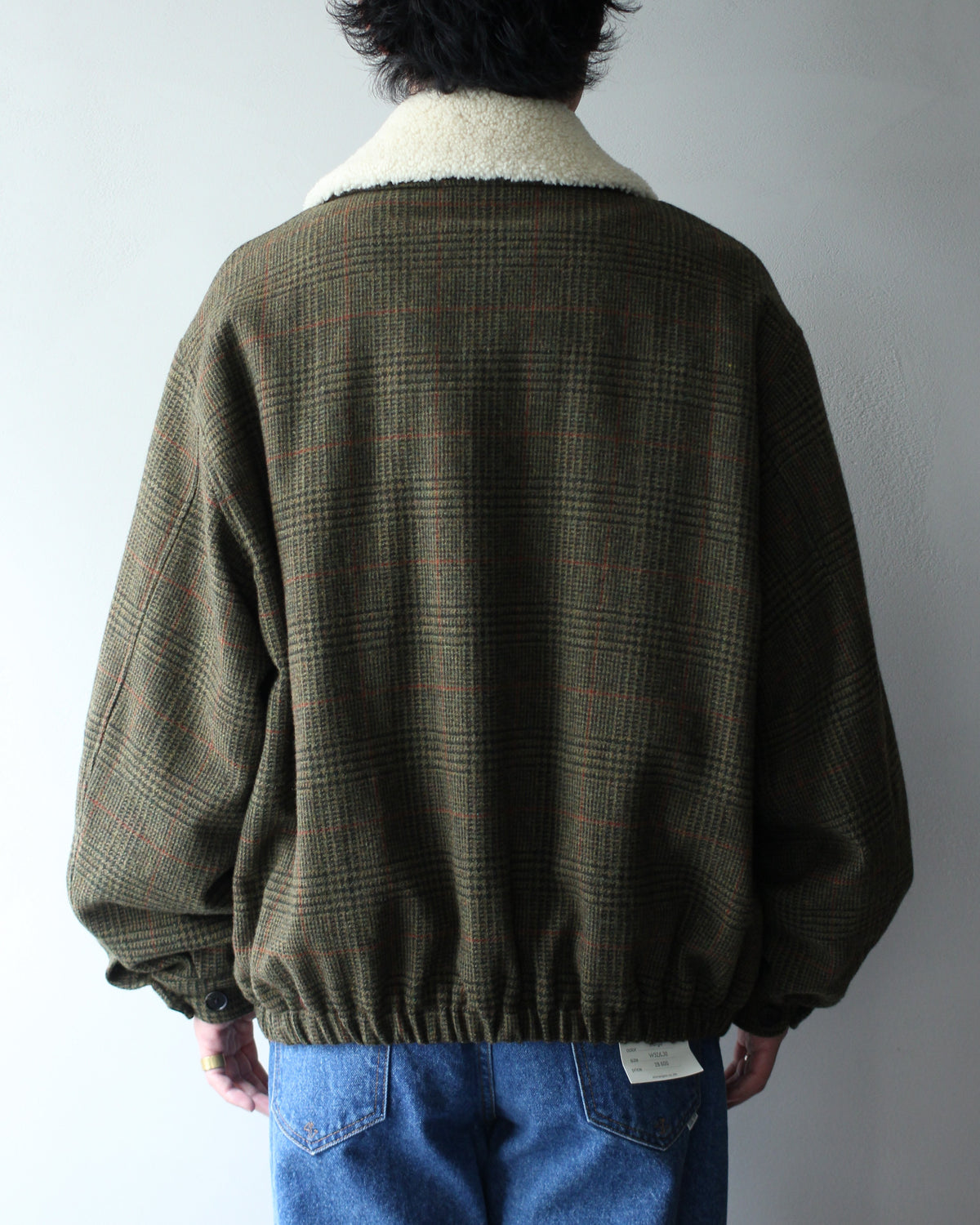 ssstein/DETATCHABLE COLLAR BRITISH TWEED JACKET  "TWEED CHECK"