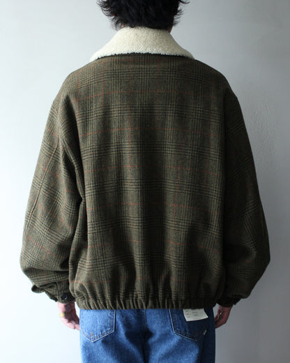 ssstein/DETATCHABLE COLLAR BRITISH TWEED JACKET  "TWEED CHECK"