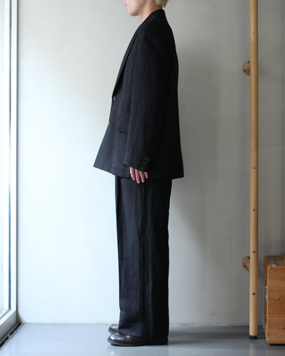 ssstein/VIS/LI/RA TWILL SINGLE BREASTED BLAZER "BLACK"