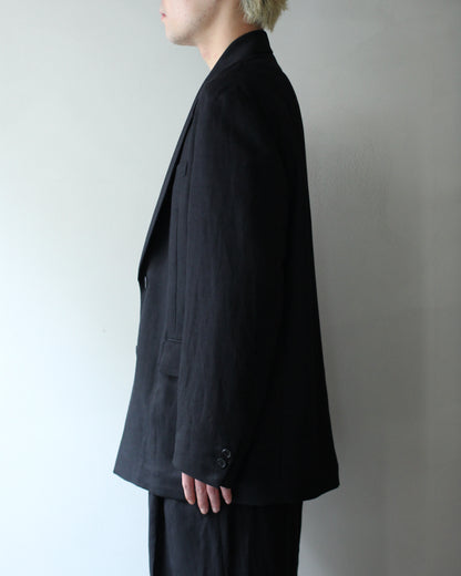 ssstein/VIS/LI/RA TWILL SINGLE BREASTED BLAZER "BLACK"