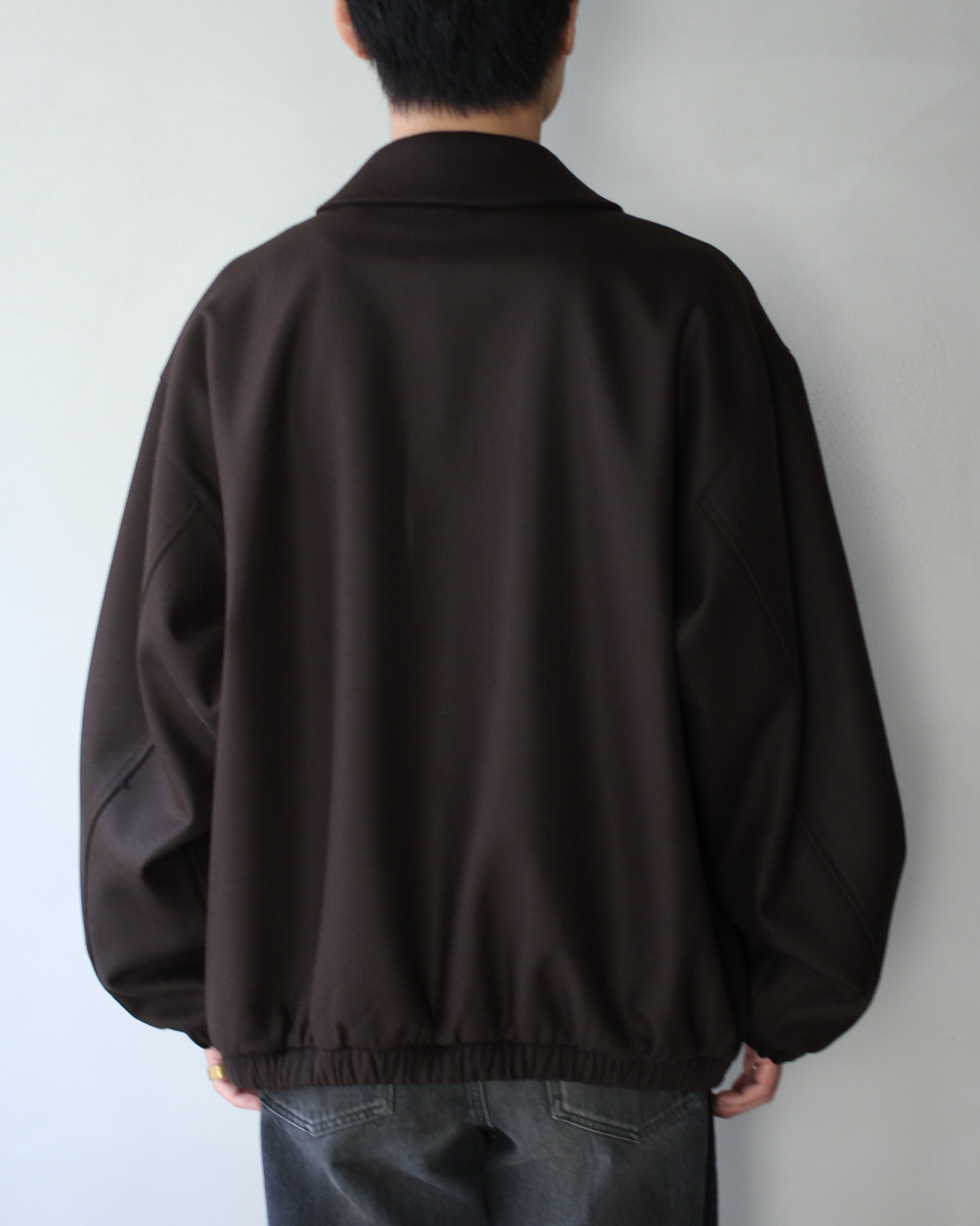 ssstein/MELTON OVERSIZED ZIP JACKET 