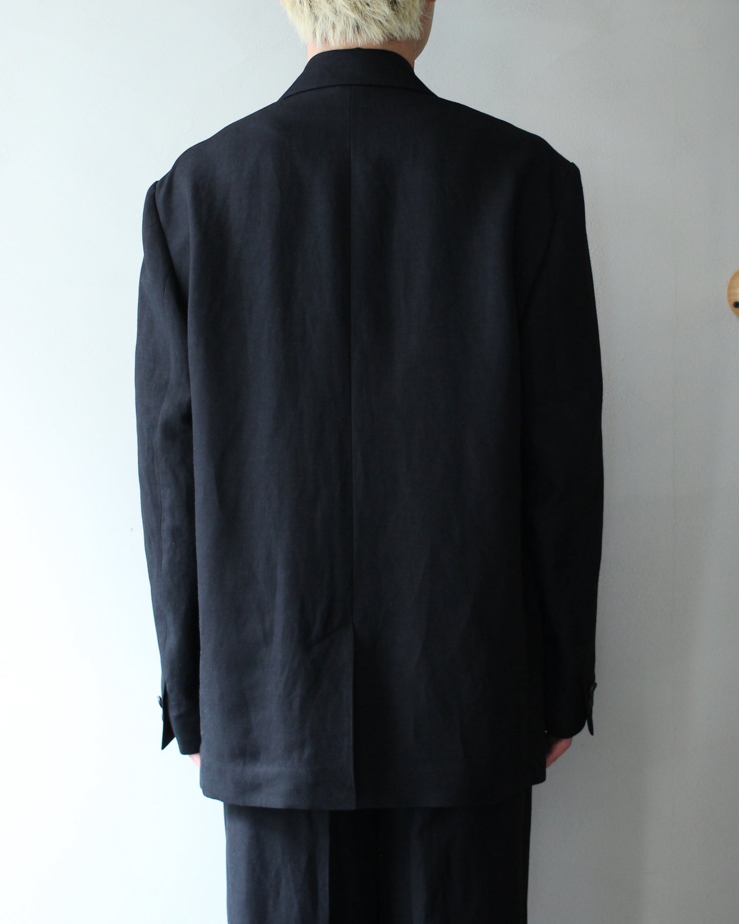 ssstein/VIS/LI/RA TWILL SINGLE BREASTED BLAZER "BLACK"