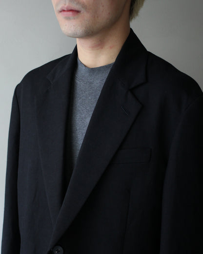 ssstein/VIS/LI/RA TWILL SINGLE BREASTED BLAZER "BLACK"