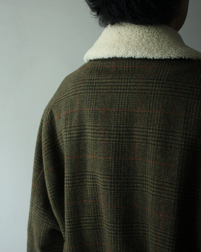 ssstein/DETATCHABLE COLLAR BRITISH TWEED JACKET  "TWEED CHECK"