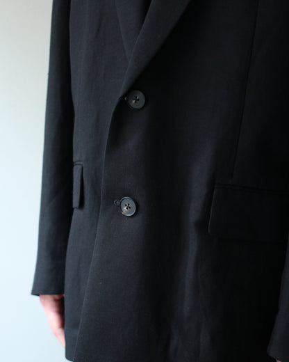ssstein/VIS/LI/RA TWILL SINGLE BREASTED BLAZER "BLACK"