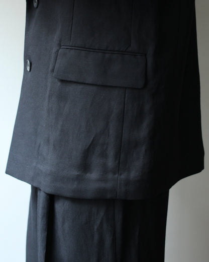 ssstein/VIS/LI/RA TWILL SINGLE BREASTED BLAZER "BLACK"