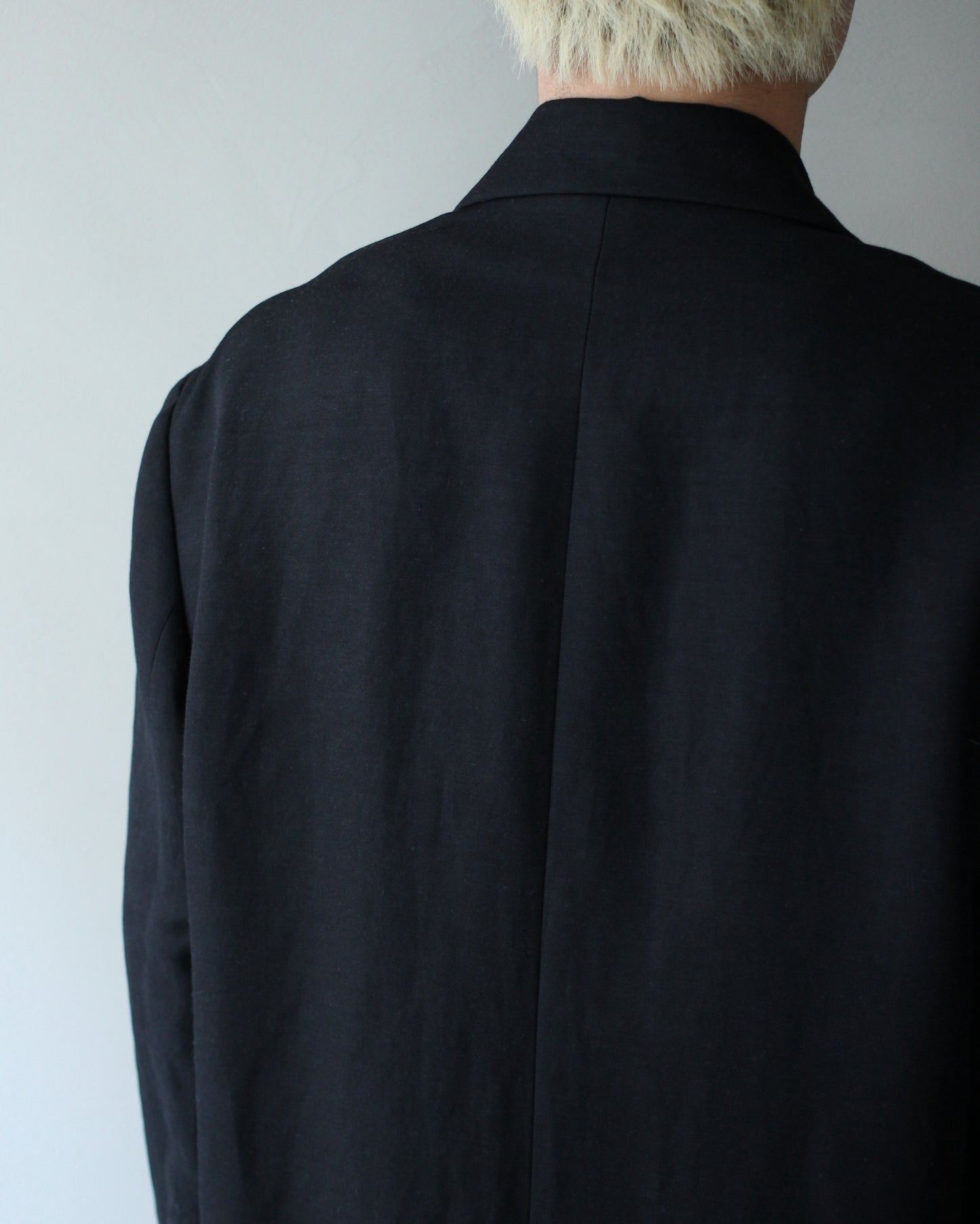 ssstein/VIS/LI/RA TWILL SINGLE BREASTED BLAZER "BLACK"