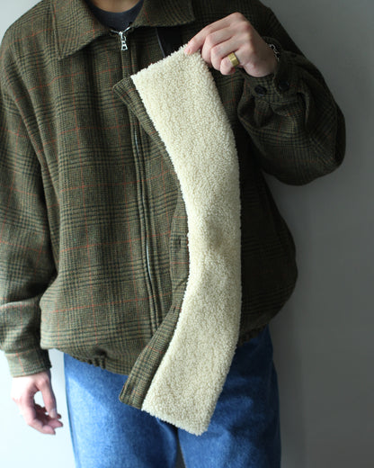 ssstein/DETATCHABLE COLLAR BRITISH TWEED JACKET  "TWEED CHECK"