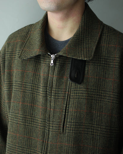 ssstein/DETATCHABLE COLLAR BRITISH TWEED JACKET  "TWEED CHECK"