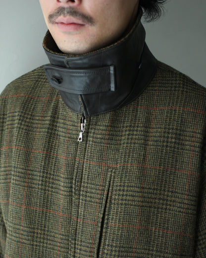 ssstein/DETATCHABLE COLLAR BRITISH TWEED JACKET  "TWEED CHECK"