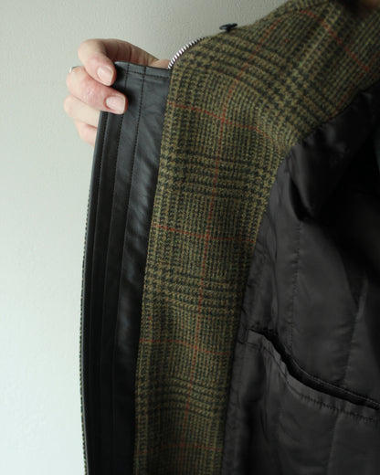 ssstein/DETATCHABLE COLLAR BRITISH TWEED JACKET  "TWEED CHECK"