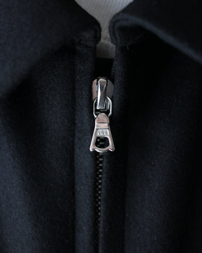 ssstein/MELTON OVERSIZED ZIP JACKET "BLACK"