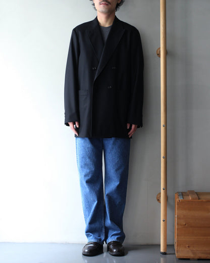 ULTERIOR/W/CASH PANAMA CLOTH DB JKT "BLACK"