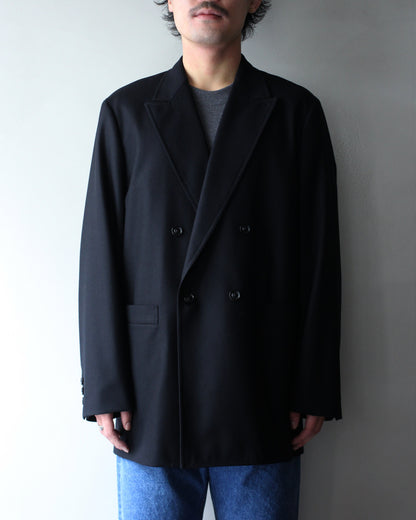 ULTERIOR/W/CASH PANAMA CLOTH DB JKT "BLACK"