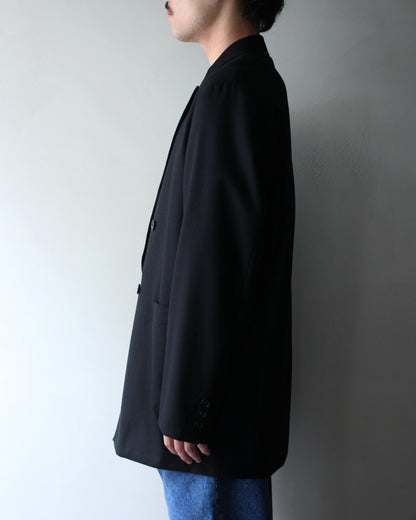 ULTERIOR/W/CASH PANAMA CLOTH DB JKT "BLACK"