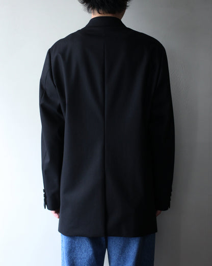 ULTERIOR/W/CASH PANAMA CLOTH DB JKT "BLACK"