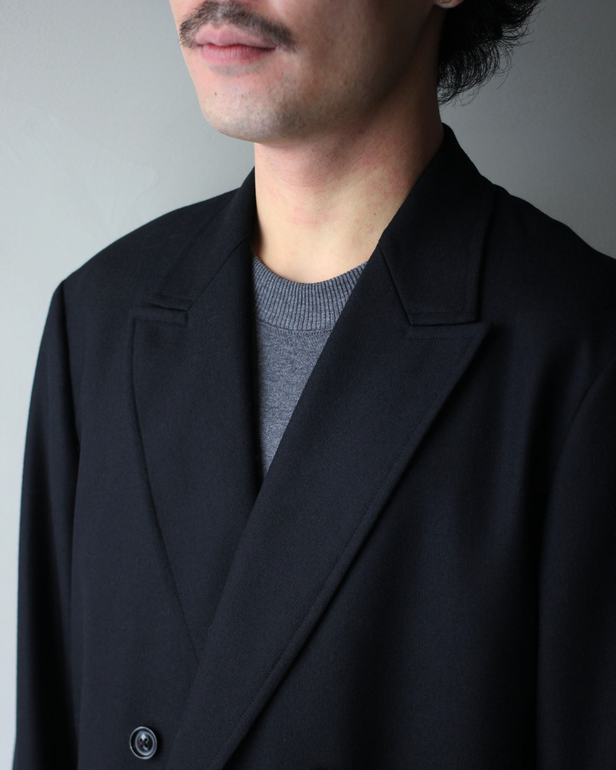 ULTERIOR/W/CASH PANAMA CLOTH DB JKT "BLACK"