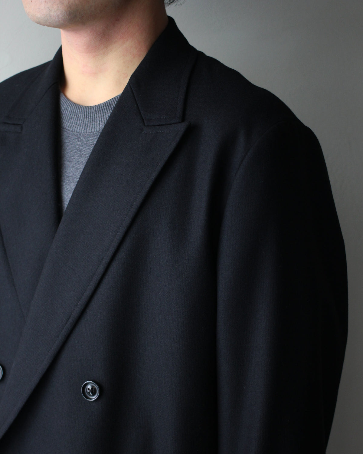 ULTERIOR/W/CASH PANAMA CLOTH DB JKT "BLACK"