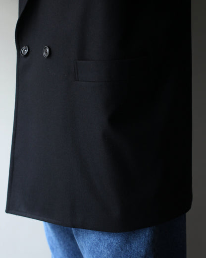 ULTERIOR/W/CASH PANAMA CLOTH DB JKT "BLACK"