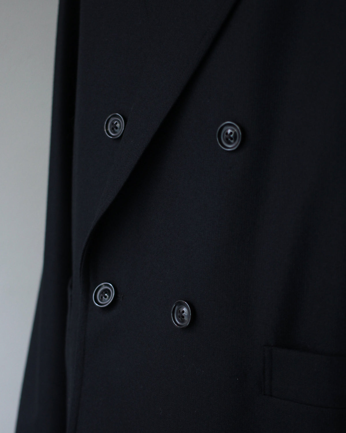 ULTERIOR/W/CASH PANAMA CLOTH DB JKT "BLACK"