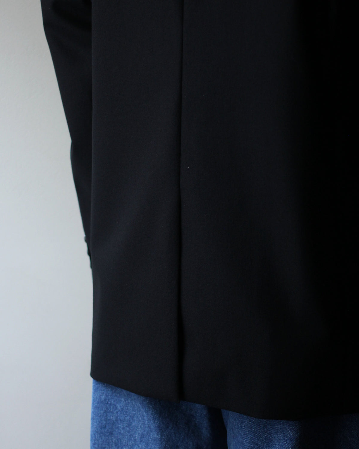 ULTERIOR/W/CASH PANAMA CLOTH DB JKT "BLACK"