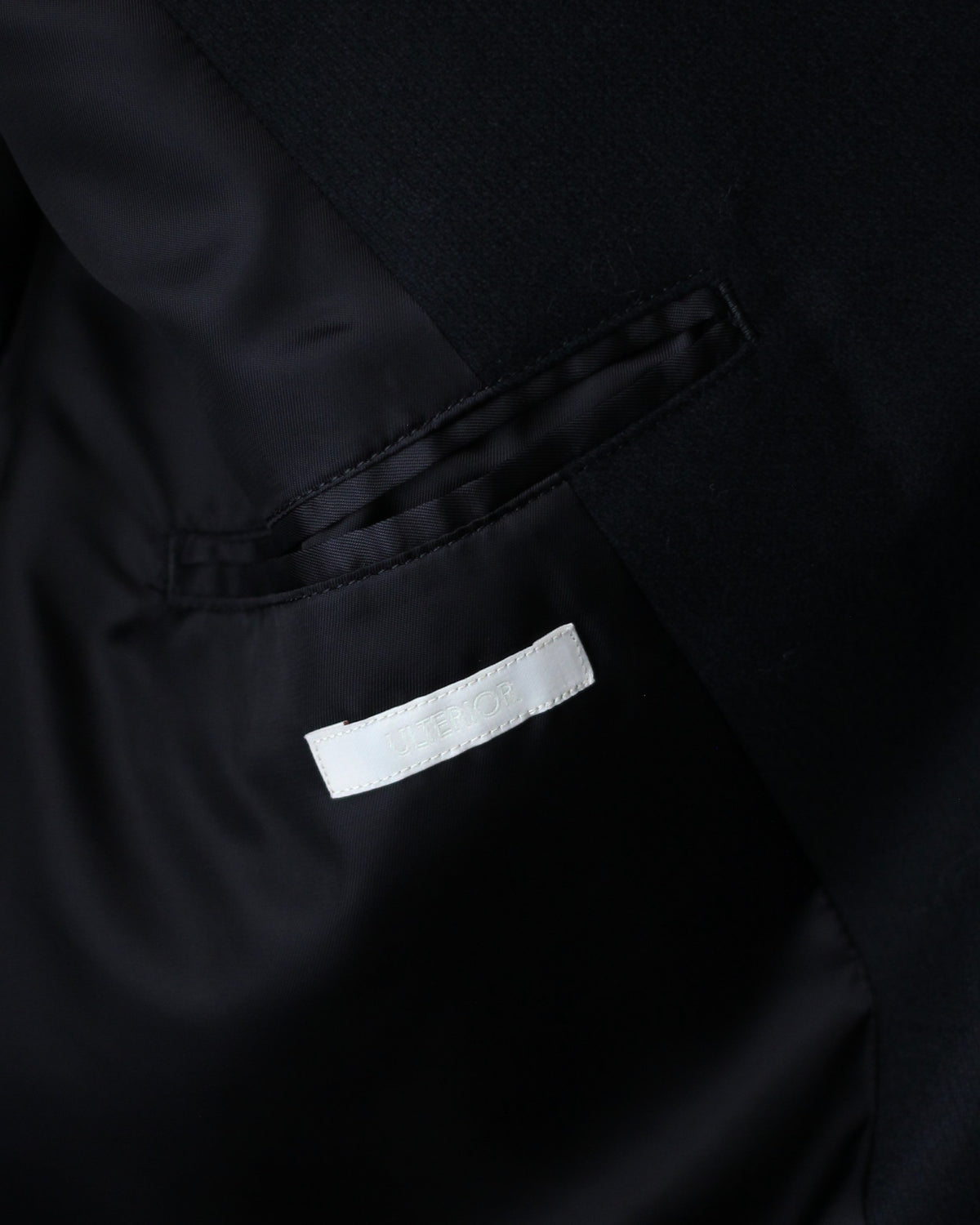 ULTERIOR/W/CASH PANAMA CLOTH DB JKT "BLACK"