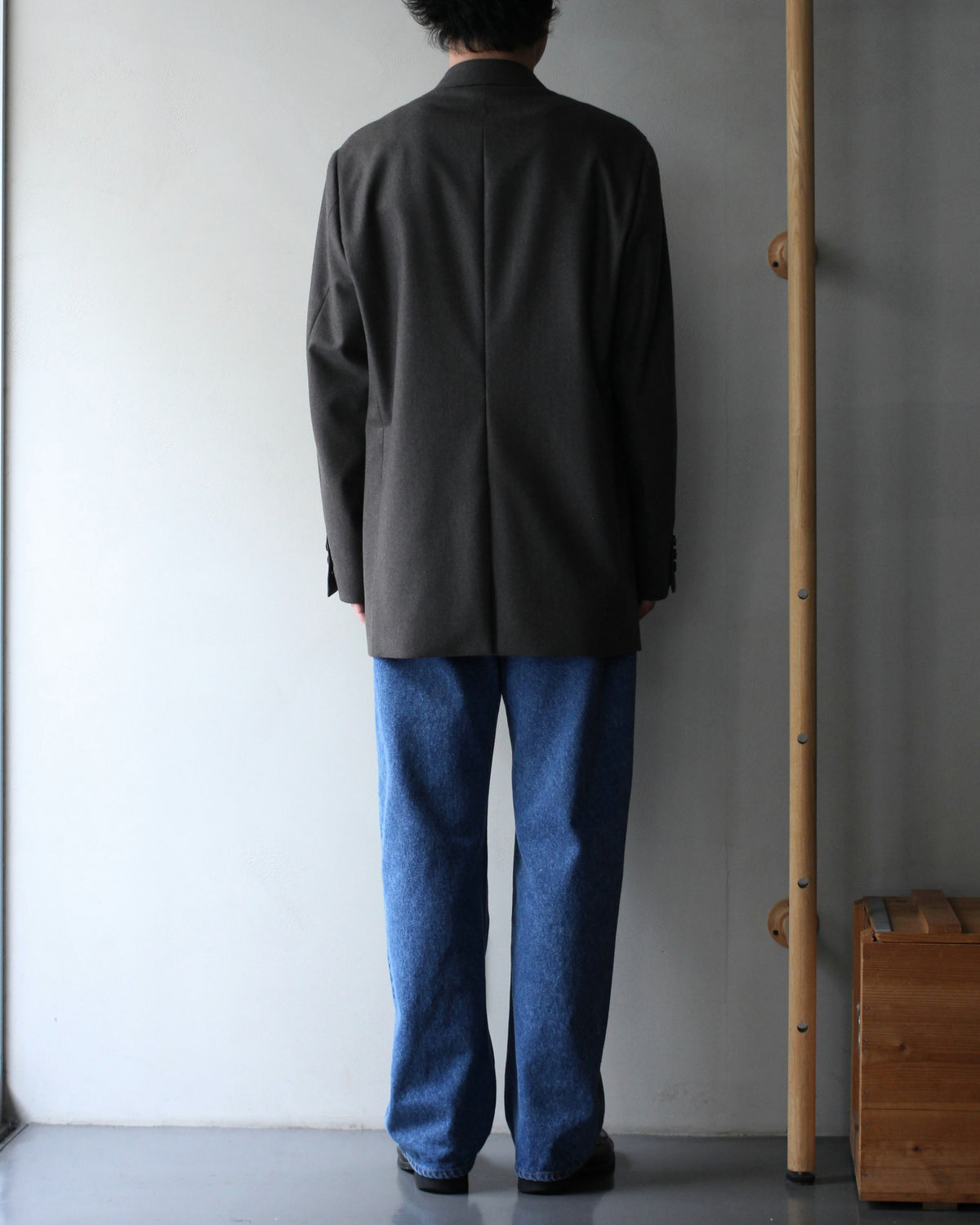 ULTERIOR/W/CASH PANAMA CLOTH DB JKT "DUST GREY"