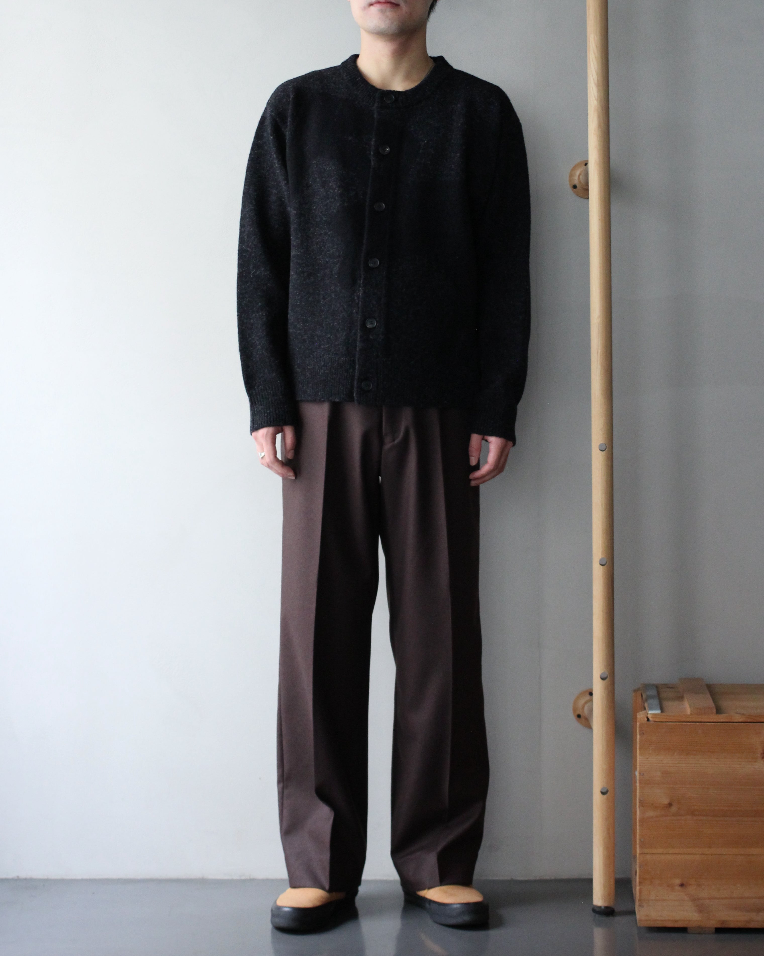 MATSUFUJI/Wool Cardigan Caribou Knit 