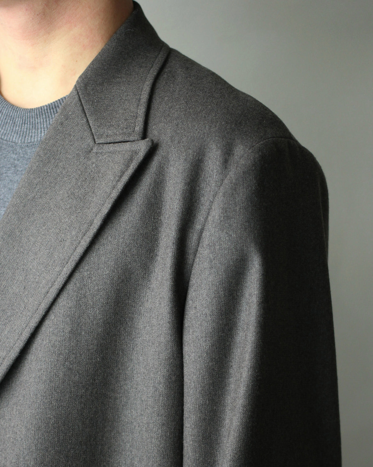 ULTERIOR/W/CASH PANAMA CLOTH DB JKT "DUST GREY"