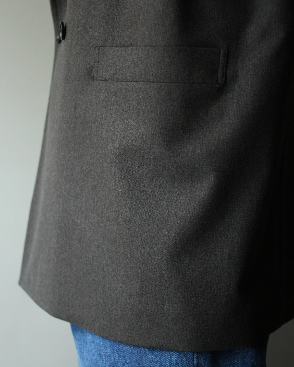 ULTERIOR/W/CASH PANAMA CLOTH DB JKT "DUST GREY"