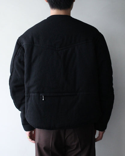 MATSUFUJI/Milling Wool Padding Jacket "BLACK"