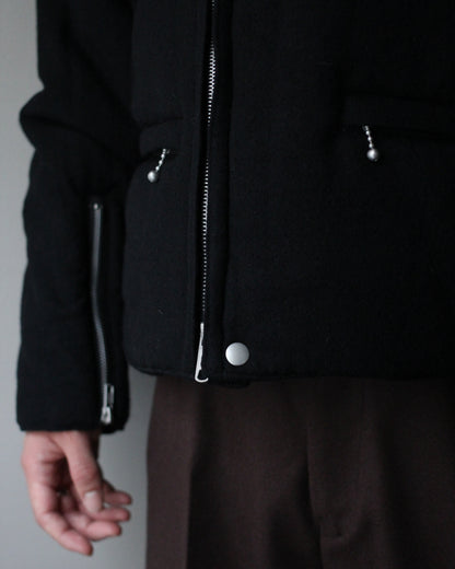 MATSUFUJI/Milling Wool Padding Jacket "BLACK"