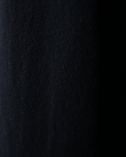 ULTERIOR/WASHED W/S STRIPE DRAWSTRING WIDE PANTS "BLACK"