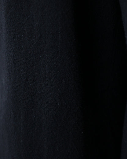 ULTERIOR/WASHED W/S STRIPE DRAWSTRING WIDE PANTS "BLACK"