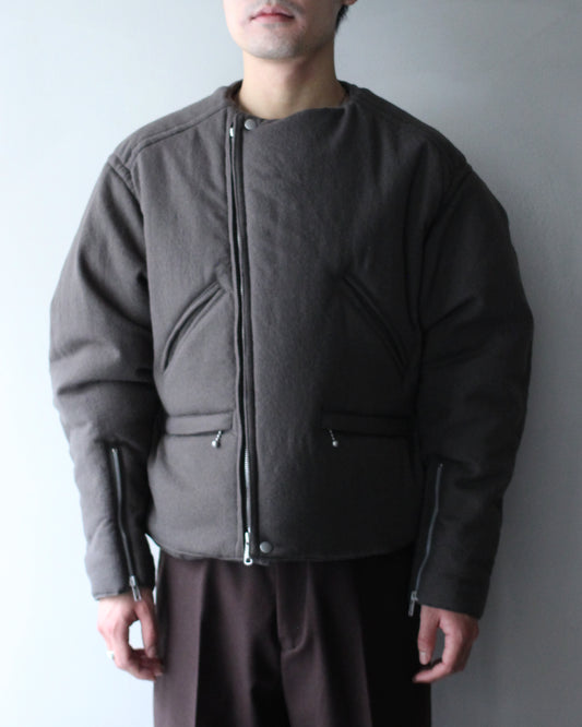 MATSUFUJI/Milling Wool Padding Jacket "TAUPE"