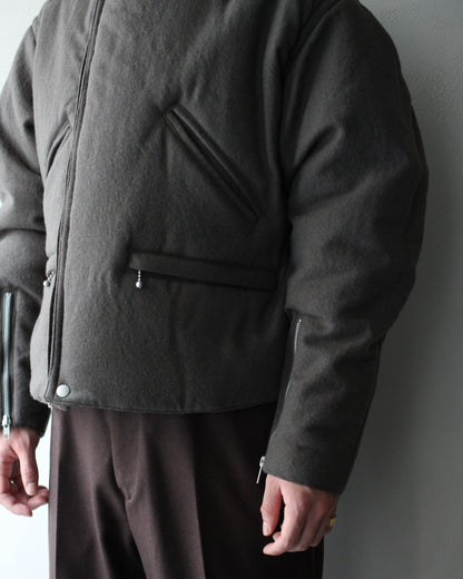 MATSUFUJI/Milling Wool Padding Jacket "TAUPE"